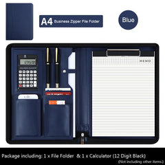 ELMAS Stylish Leather A4 Executive Document Organizer - Al Masam Stationery LLC
