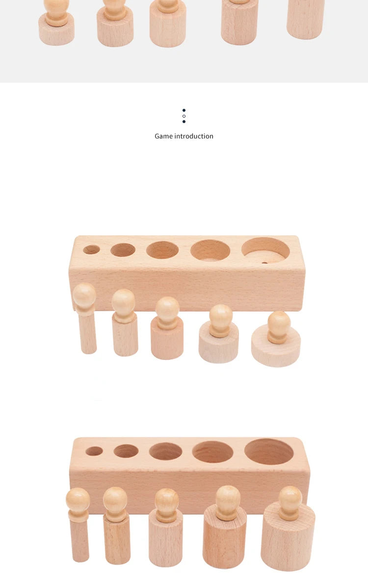 ELMAS Montessori Knobbed Cylinder Sensory Toys for Kids - Al Masam Stationery LLC