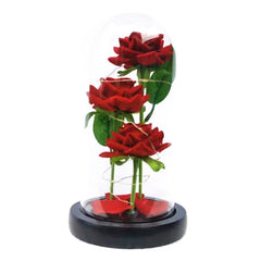 ELMAS Elegant LED Galaxy Rose Trio - Perfect Gift!