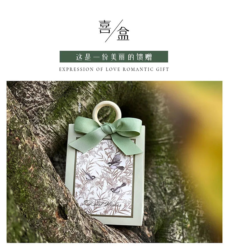 ELMAS Flowers Birds Forest Wedding Candy Box Favors - Al Masam Stationery LLC