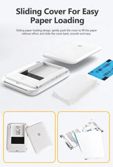 ELMAS Portable Bluetooth Mini Photo Printer for 2x3 Sticky Prints