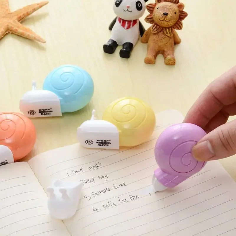 ELMAS Adorable Snail Correction Tape - 6M Fun & Functional - Al Masam Stationery LLC