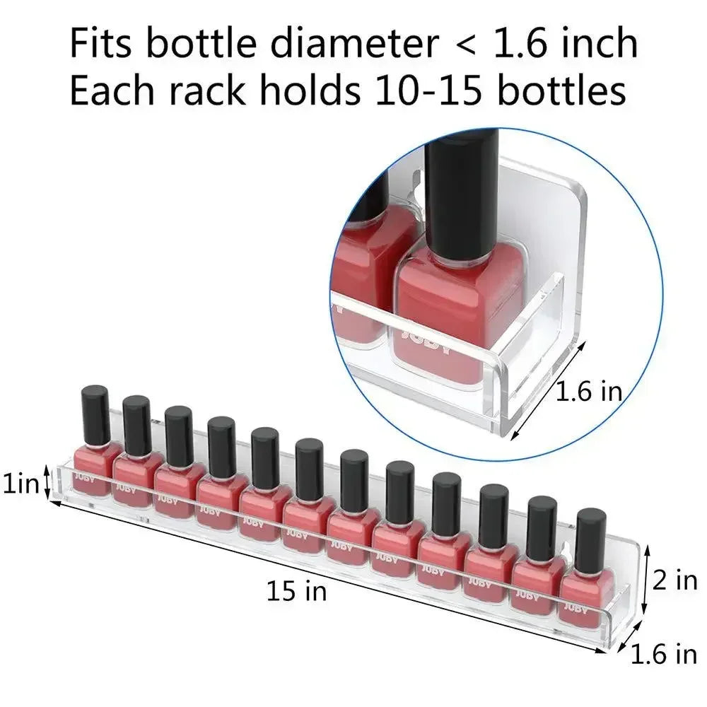 ELMAS 2/4/6 Layer Nail Polish Display Rack Acrylic Holder - Al Masam Stationery LLC