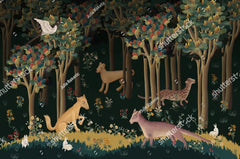ELMAS American Rural Animal Landscape 3D Wallpaper Mural - Al Masam Stationery LLC