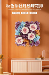 ELMAS 9Pcs Artificial Peony Wall Panels For Events - Al Masam Stationery LLC