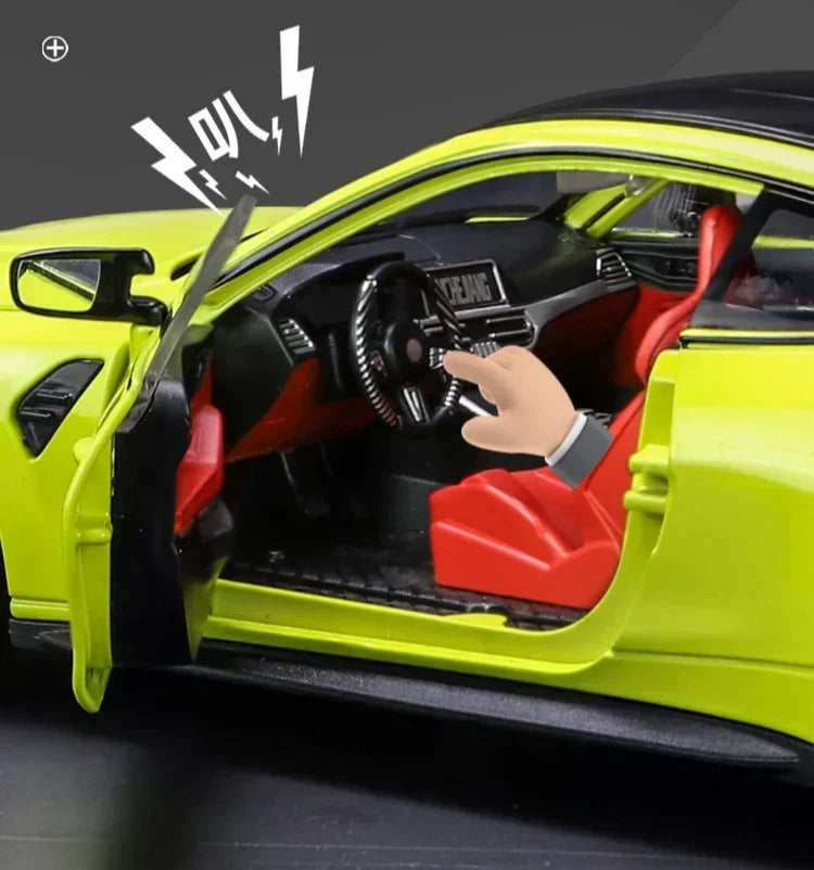 ELMAS BMW M4 Alloy 1:24 Scale Diecast Toy Car Gift - Al Masam Stationery LLC