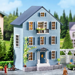 ELMAS Creative DIY Wooden Dollhouse for Kids’ Fun