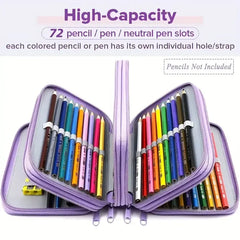 ELMAS Ultimate 72-Hole Multi-Layer Pencil Case