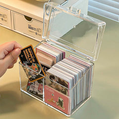ELMAS Multifunctional Acrylic Card Storage Box 12x10cm - Al Masam Stationery LLC
