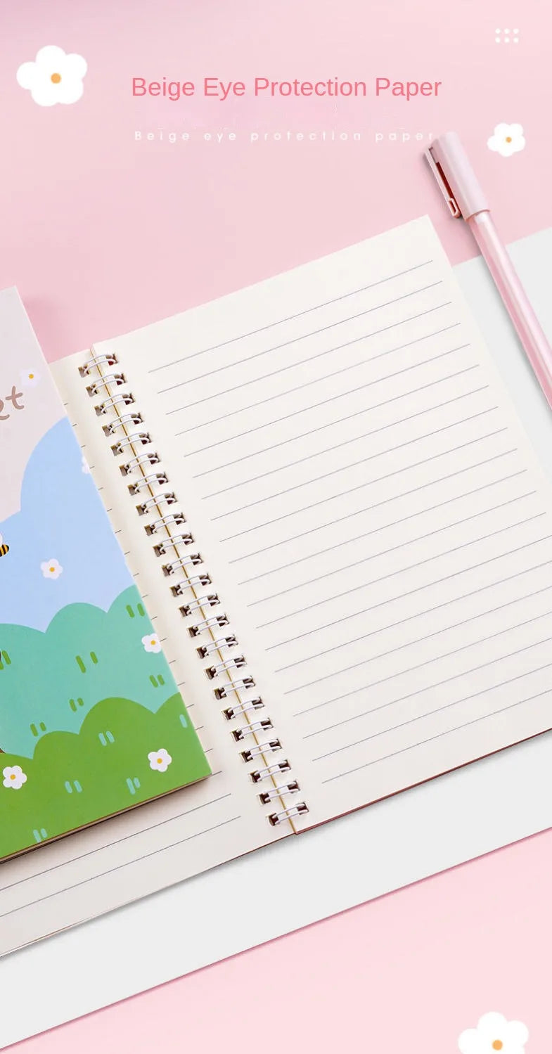 ELMAS Cute A5 Coil Notebook for Stylish Students - Al Masam Stationery LLC