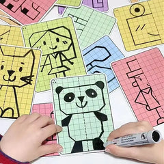 ELMAS - Puzzle Lattice Drawing Toys for Kids Fun