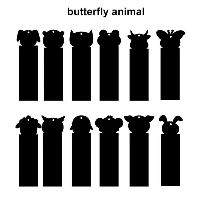 ELMAS: 12pcs Magic Scratching Bookmarks for Kids Fun - Al Masam Stationery LLC