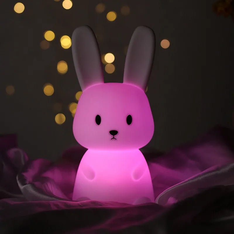 ELMAS Cute Rabbit Touch Sensor LED Night Light for Kids - Al Masam Stationery LLC
