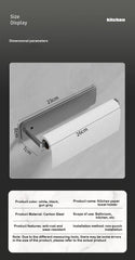ELMAS Kitchen Paper Towel Holder Wall Mount Nail-Free Rack - Al Masam Stationery LLC