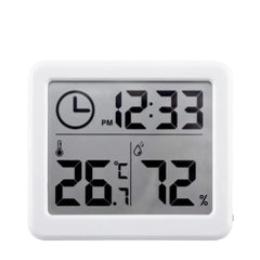 ELMAS Modern Digital Desk Clock with Temp & Humidity Display