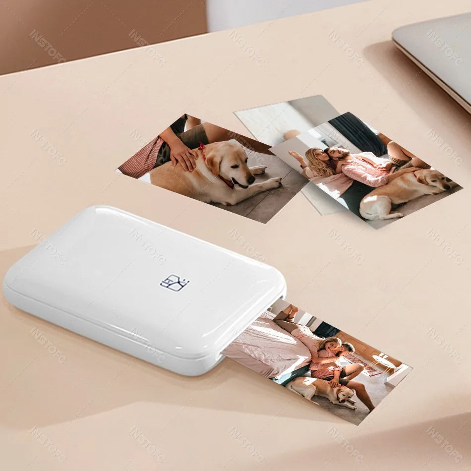 ELMAS Portable Bluetooth Mini Photo Printer for 2x3 Sticky Prints - Al Masam Stationery LLC
