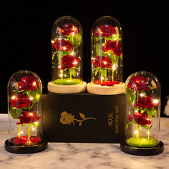 ELMAS Elegant LED Galaxy Rose Trio - Perfect Gift!