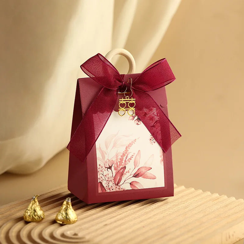 ELMAS 10/20/50Pcs Paper Wedding Gift Boxes With Ribbons - Al Masam Stationery LLC