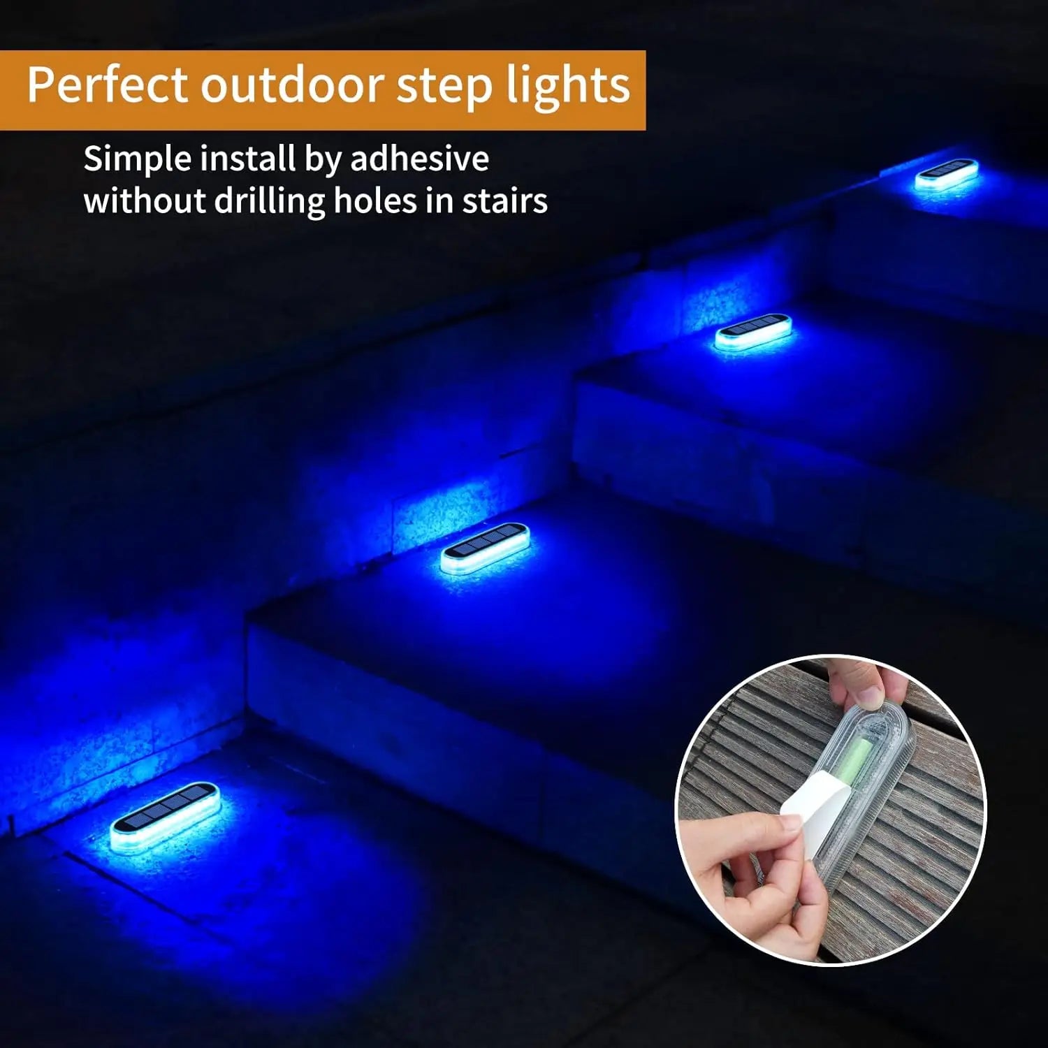ELMAS Solar Stair Lamp - Waterproof LED Deck Light - Al Masam Stationery LLC