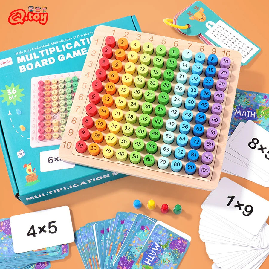 ELMAS - 99 Multiplication Board Game for Kids Learning - Al Masam Stationery LLC