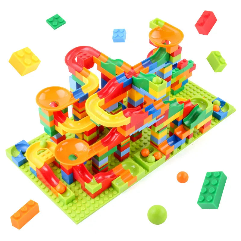 ELMAS Creative Marble Run Building Blocks Set - Al Masam Stationery LLC
