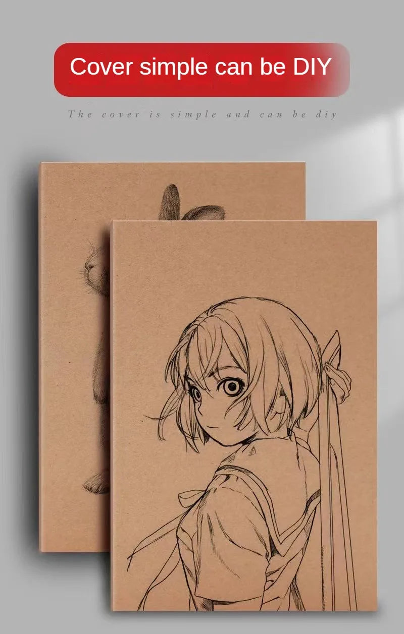 ELMAS A5 Thick Kraft Paper Notebook for Postgraduate Exams - Al Masam Stationery LLC