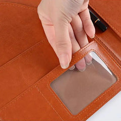 ELMAS A5/A4 Leather Clipboard Folder for Meetings