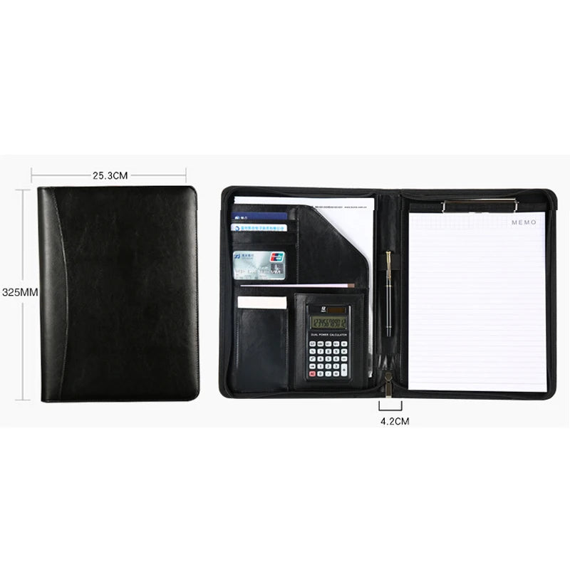 ELMAS Premium PU A4 Business Folder & Organizer - Al Masam Stationery LLC