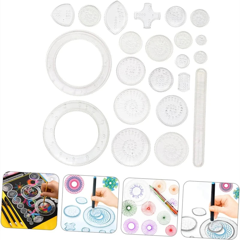 ELMAS Creative Spirograph Drawing Set for Kids - Al Masam Stationery LLC