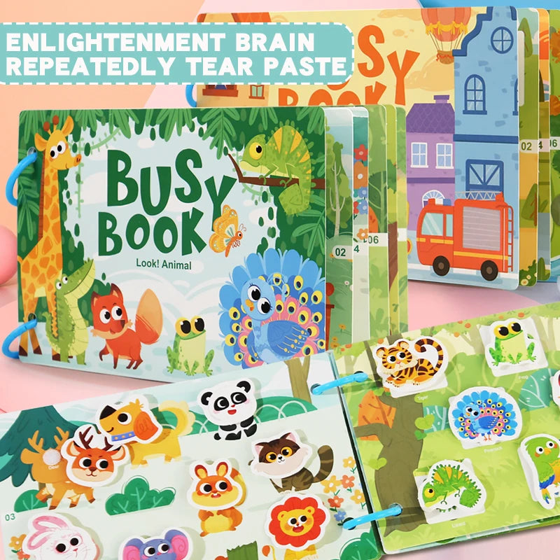 ELMAS Montessori Baby Busy Book for Early Learning Fun - Al Masam Stationery LLC