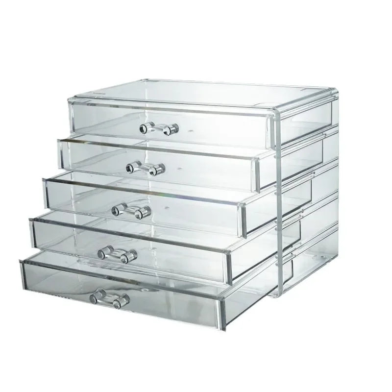 ELMAS Large Capacity Acrylic Cosmetic Storage Box Organizer - Al Masam Stationery LLC