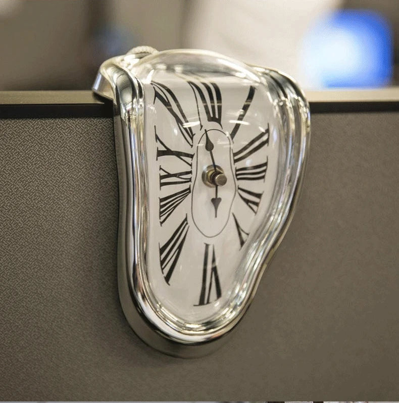 ELMAS Surreal Melting Wall Clock - Dali Inspired Decor - Al Masam Stationery LLC