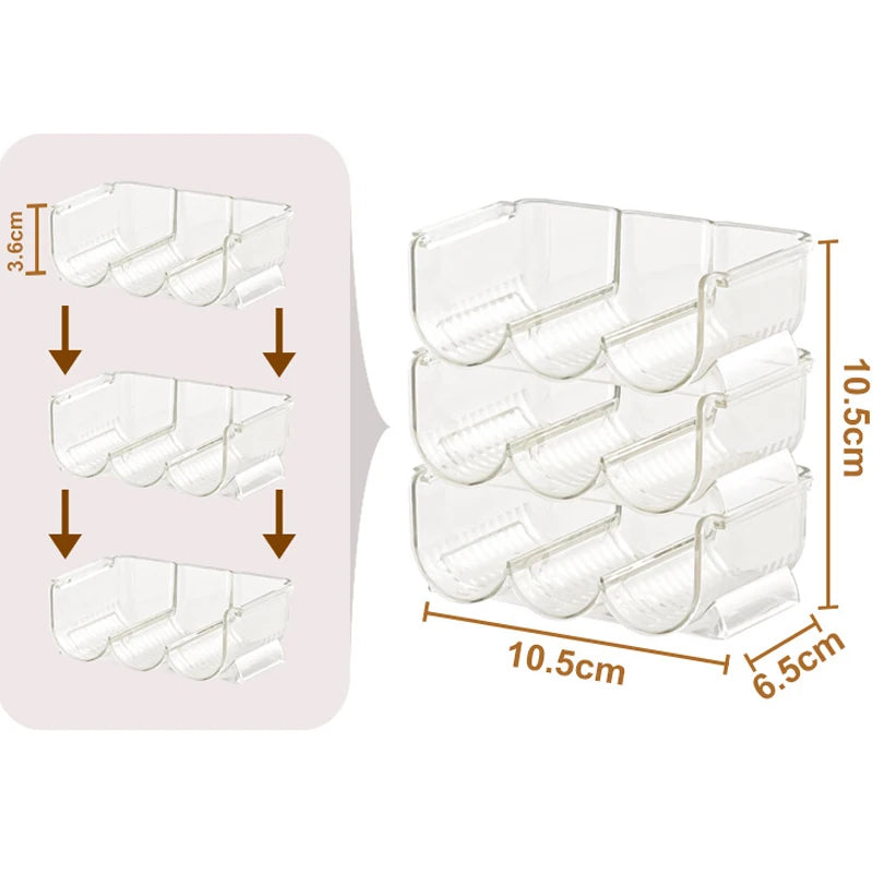 ELMAS Transparent Lipstick Acrylic Makeup Brush Storage Box - Al Masam Stationery LLC