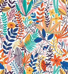 ELMAS Custom Wallpaper 3D Mural Plant Fern Background - Al Masam Stationery LLC