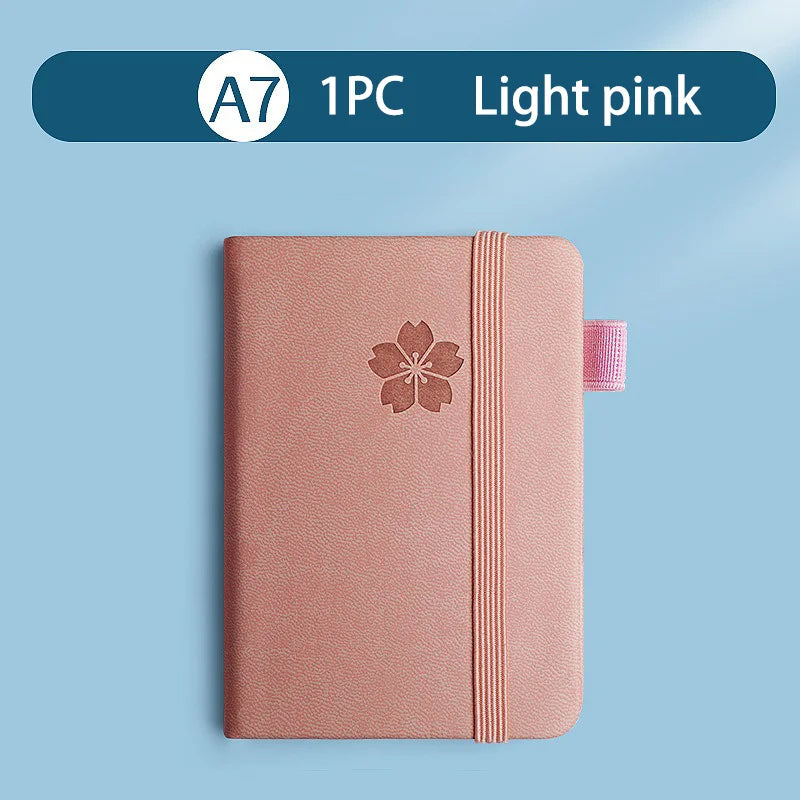 ELMAS Mini Book A7 Portable Leather Waterproof Notebook - Al Masam Stationery LLC