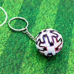 ELMAS Trendy Leather Football Keychain for Sports Lovers