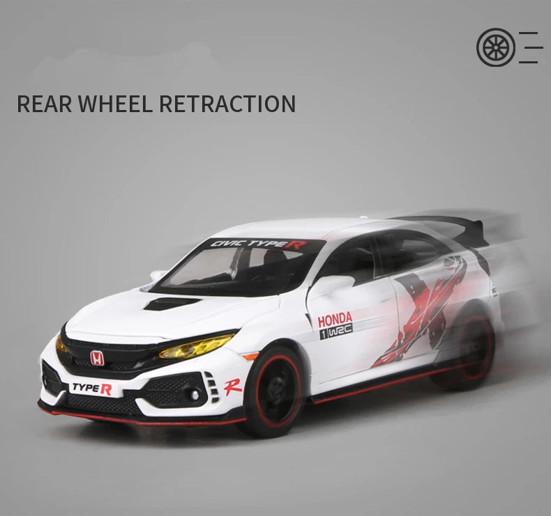 ELMAS 1:32 HONDA CIVIC TYPE-R Diecast Car Model Gift - Al Masam Stationery LLC