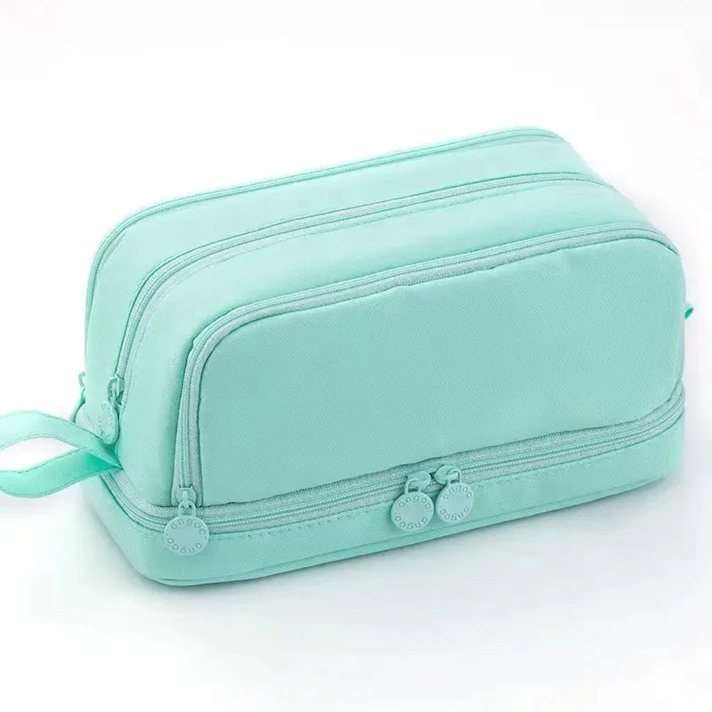 ELMAS Stylish Purple 3/4 Compartment Pencil Case for Kids - Al Masam Stationery LLC