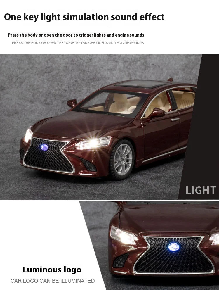 ELMAS 1:32 LEXUS LS500H Diecast Car Model with Sound & Light - Al Masam Stationery LLC
