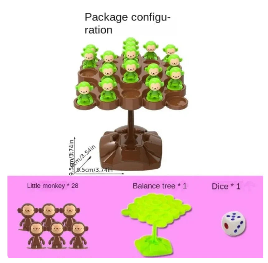 ELMAS: Monkey Balance Tree Interactive Children's Game - Al Masam Stationery LLC