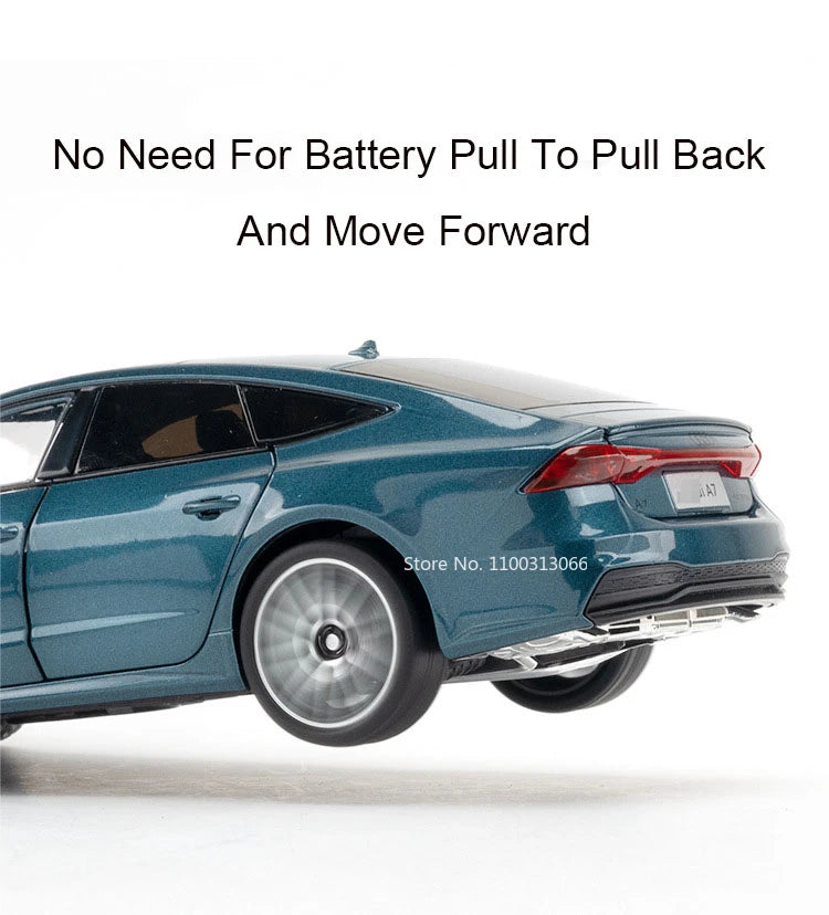 ELMAS 1/24 A7 Alloy Model Car Toys with Light Sound - Al Masam Stationery LLC