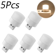 ELMAS Mini USB Night Light Warm White Eye Protection Bulb - Al Masam Stationery LLC