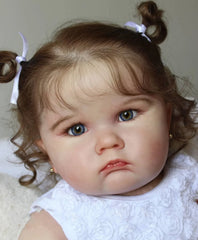 ELMAS Realistic 60cm Reborn Baby Doll - Handmade Silicone Girl - Al Masam Stationery LLC