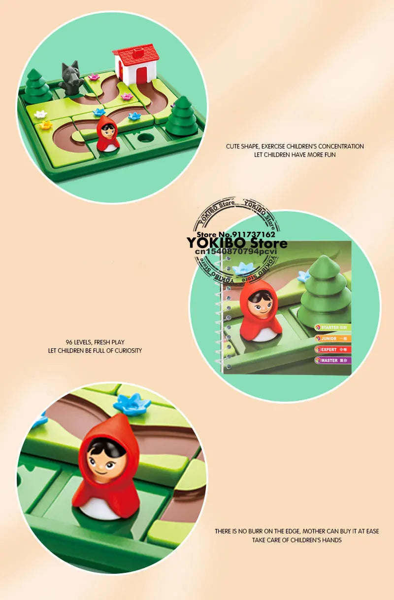 ELMAS Little Red Riding Hood IQ Training Puzzle Game - Al Masam Stationery LLC