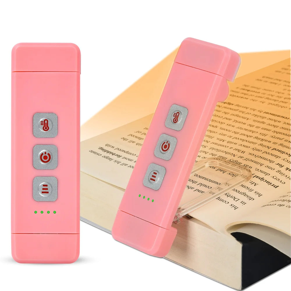 ELMAS Clip-On LED Bookmark Light with Timer & USB Rechargeable - Al Masam Stationery LLC