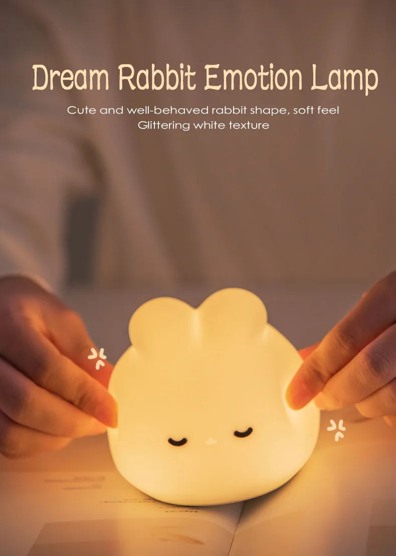 ELMAS Adorable Bunny Night Light for Kids' Rooms - Al Masam Stationery LLC