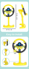 ELMAS Infant Shining Electric Steering Wheel Toy for Kids - Al Masam Stationery LLC