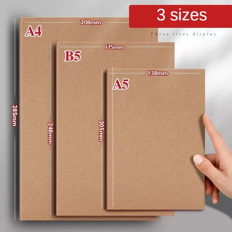 ELMAS A5 Thick Kraft Paper Notebook for Postgraduate Exams - Al Masam Stationery LLC