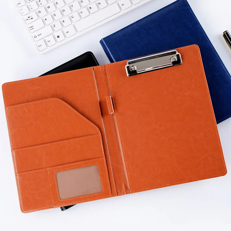 ELMAS Premium Leather Clipboard Padfolio for Professionals - Al Masam Stationery LLC