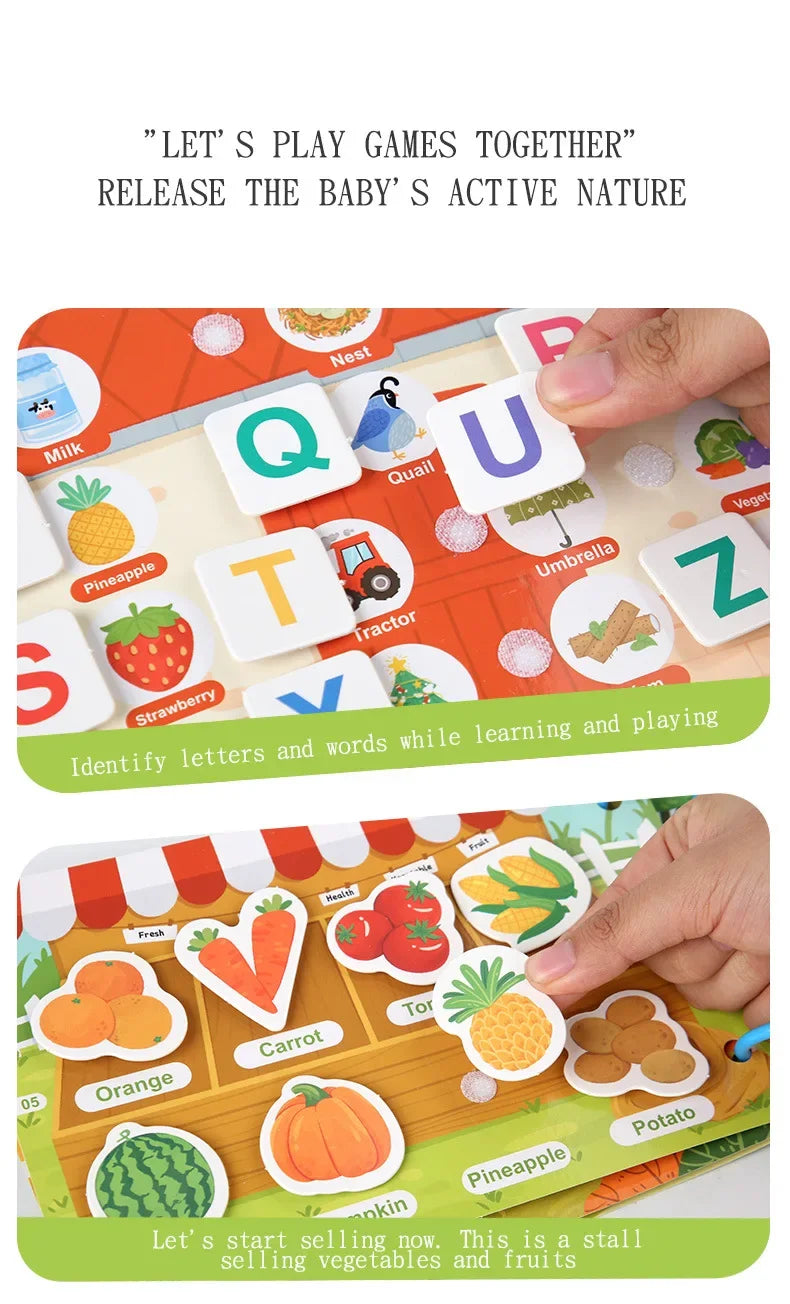 ELMAS Montessori Baby Busy Book for Early Learning Fun - Al Masam Stationery LLC